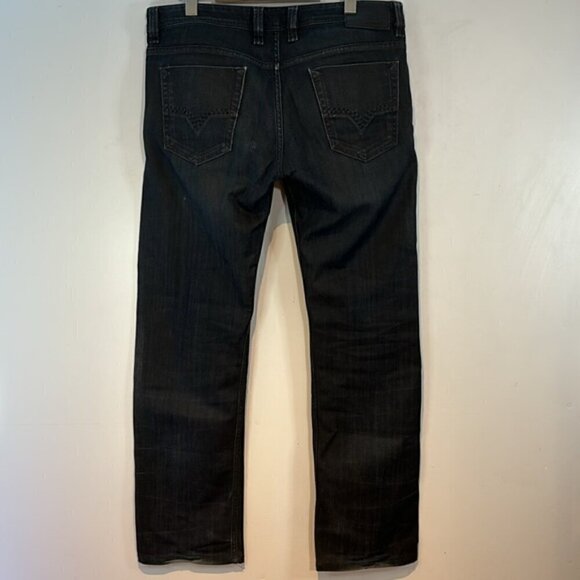 Men's Diesel Viker- R-box regular straight black jeans size W 33 L32 - Picture 4 of 13